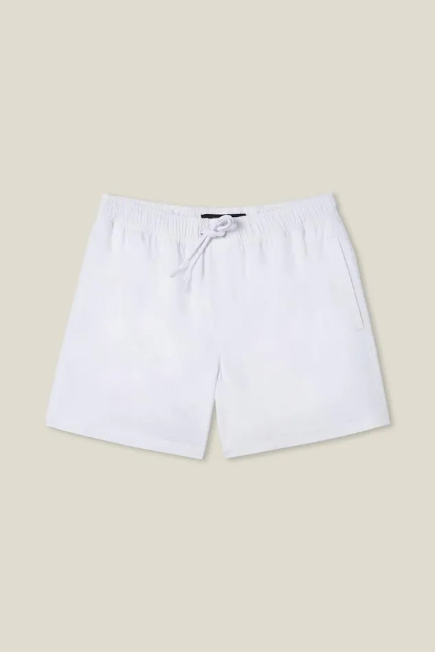 Men Shorts Cotton On Stretch Swim Short White