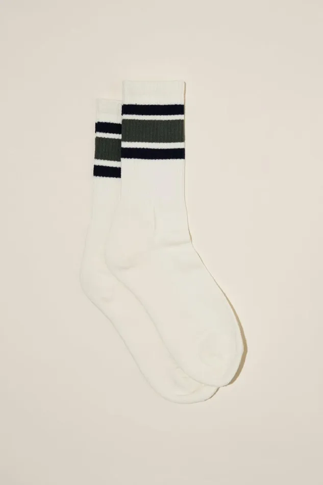 Men Socks and Underwear Cotton On Essential Sock Vintage Whitenavyforest Triple Stripe Men Socks and Underwear Cotton On Essential Sock Vintage Whitenavyforest Triple Stripe
