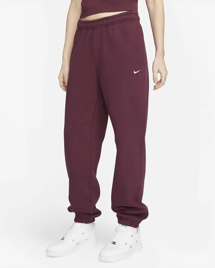 Men Solo Swoosh Night Maroon Nike Trousers And Tights