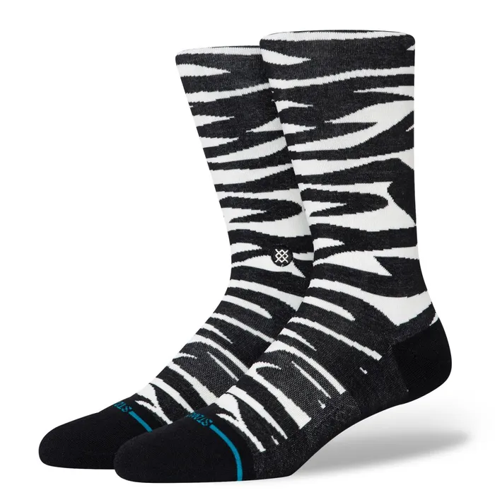 Men Spike Crew Socks Blackwhite Stance Crew