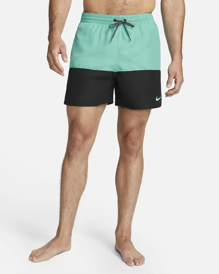 Men Split Washed Tealblackblack Nike Shorts
