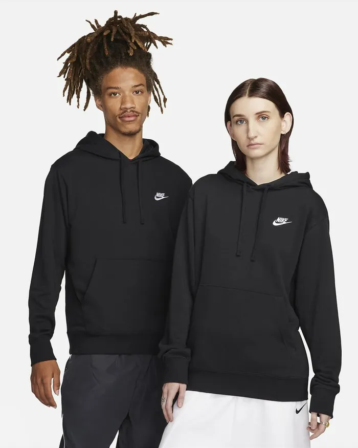 Men Sportswear Club Blackblackwhite Nike Hoodies And Sweatshirts