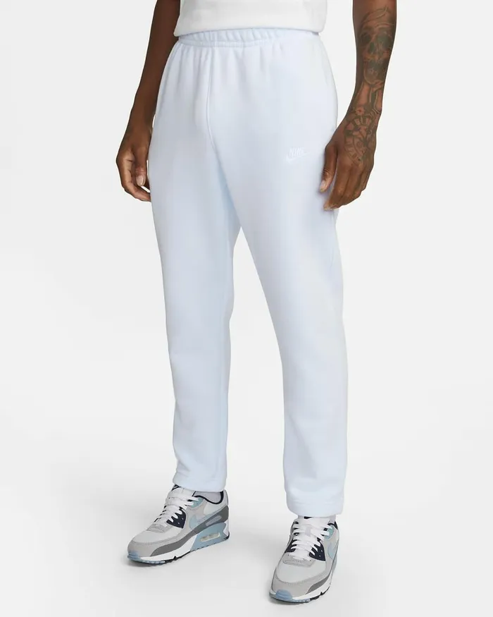 Men Sportswear Club Fleece Football Greyfootball Greywhite Nike Trousers And Tights