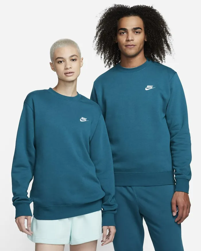 Men Sportswear Club Fleece Geode Tealwhite Nike Hoodies And Sweatshirts