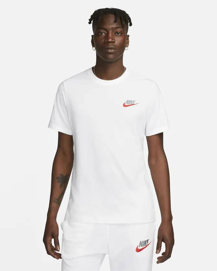 Men Sportswear Club White Nike Tops And TShirts