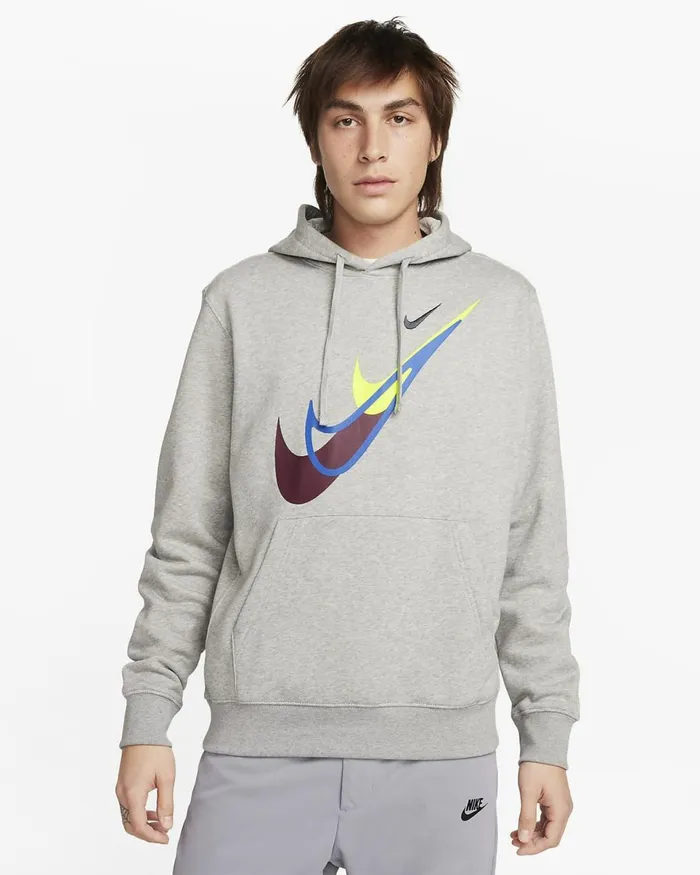 Men Sportswear Dark Grey Heather Nike Hoodies And Sweatshirts