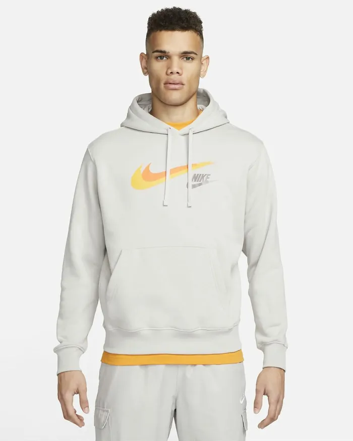 Men Sportswear Light Iron Ore Nike Hoodies And Sweatshirts
