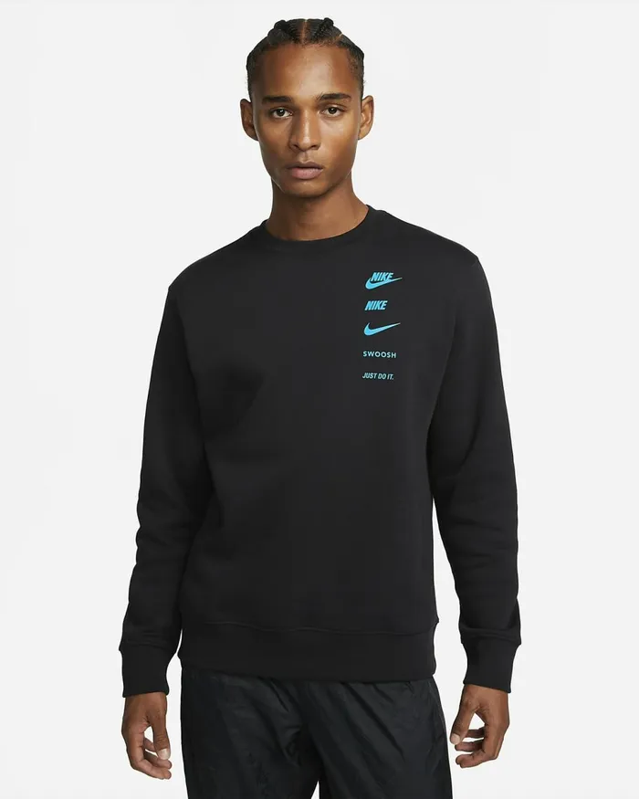Men Sportswear Standard Issue Black Nike Hoodies And Sweatshirts