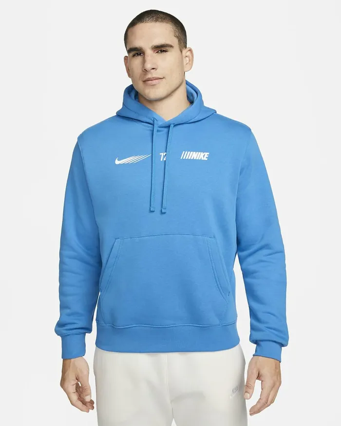 Men Sportswear Standard Issue Light Photo Blue Nike Hoodies And Sweatshirts