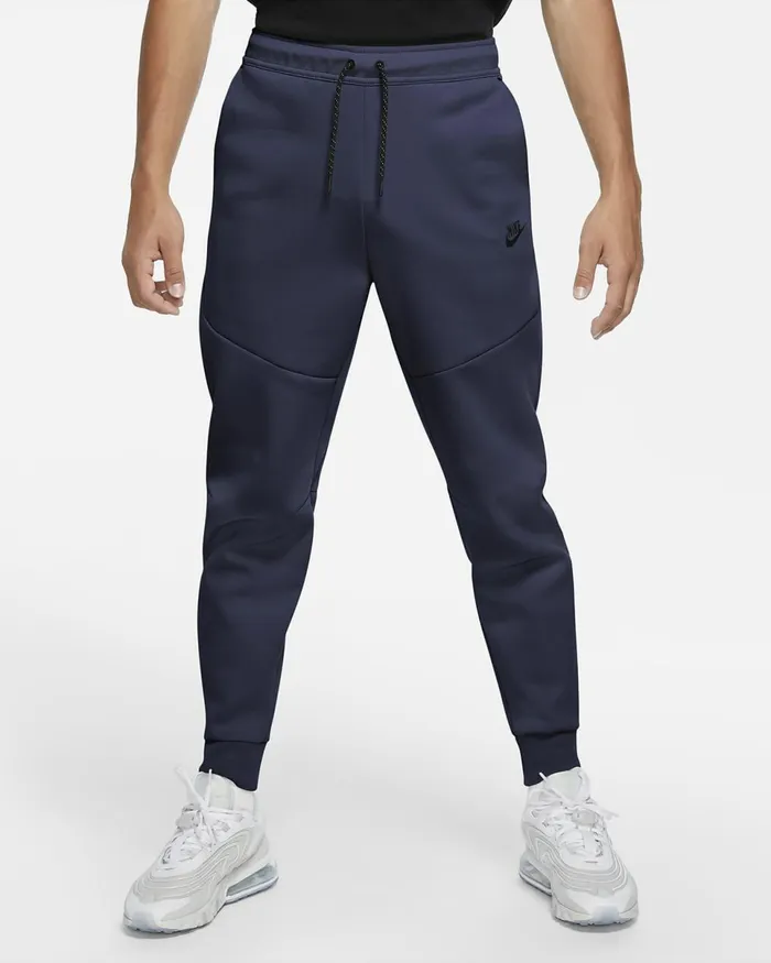 Men Sportswear Tech Fleece Midnight Navyblack Nike Trousers And Tights