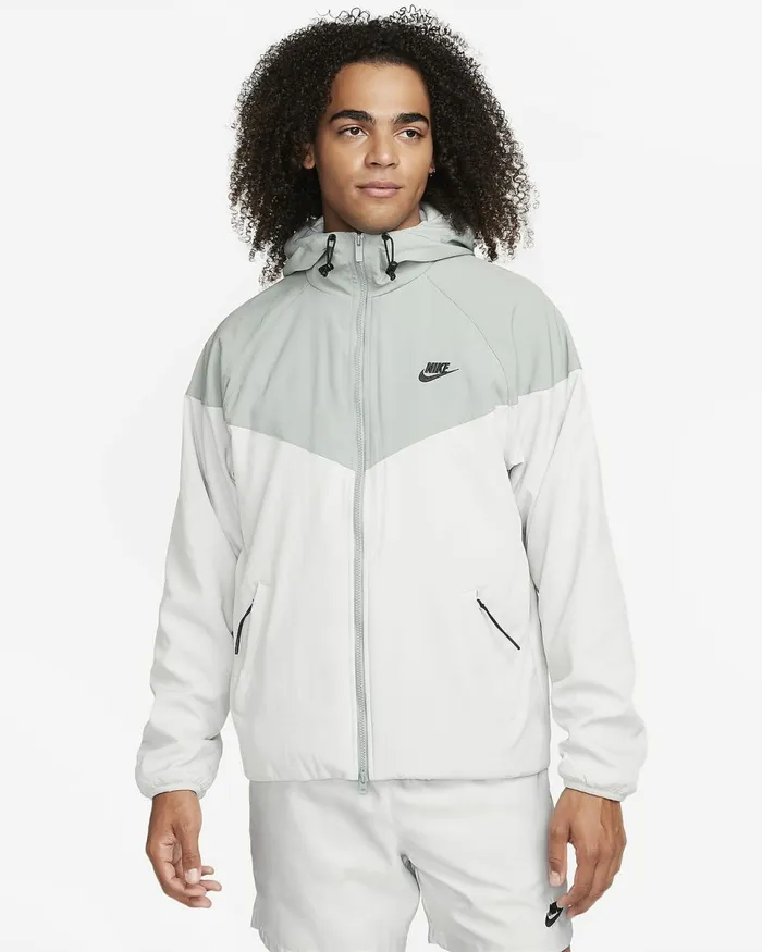 Men Sportswear Windrunner Mica Greenlight Silverblack Nike Jackets