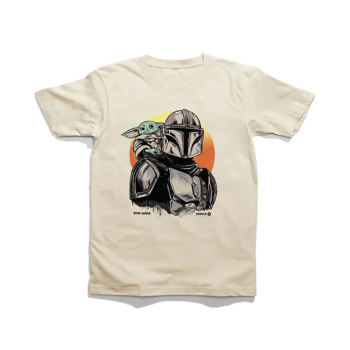 Men Star Wars X Mando TShirt Vintagewhite Stance Graphics