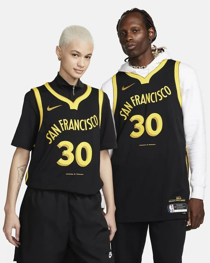 Men Stephen Curry Golden State Warriors 202324 City Edition Black Nike Tops And TShirts