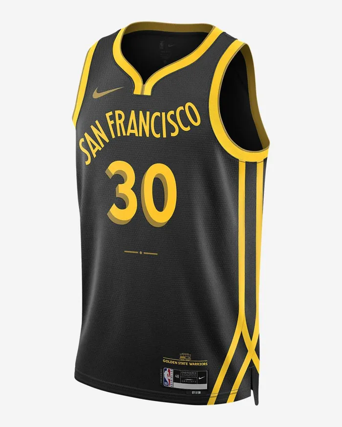 Men Stephen Curry Golden State Warriors City Edition 202324 Black Nike Tops And TShirts Men Stephen Curry Golden State Warriors City Edition 202324 Black Nike Tops And TShirts