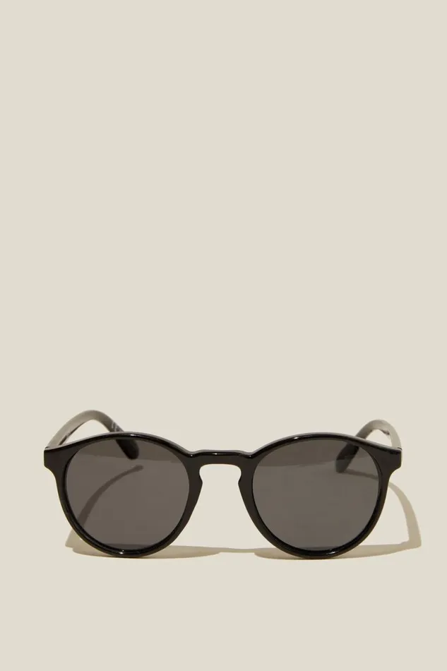 Men Sunglasses Cotton On Lorne Polarized Sunglasses Black Glosssmoke