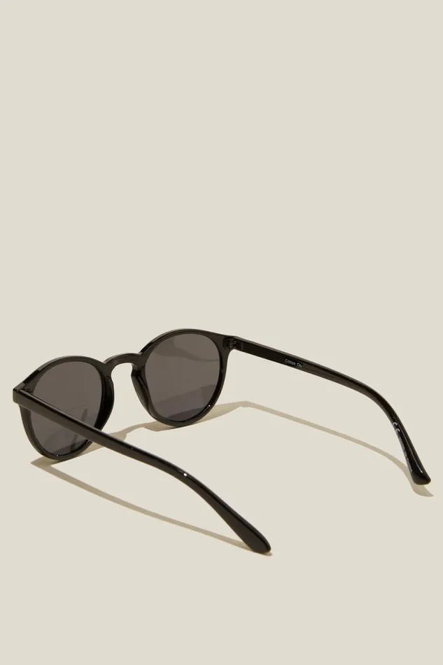 Men Sunglasses Cotton On Lorne Polarized Sunglasses Black Glosssmoke