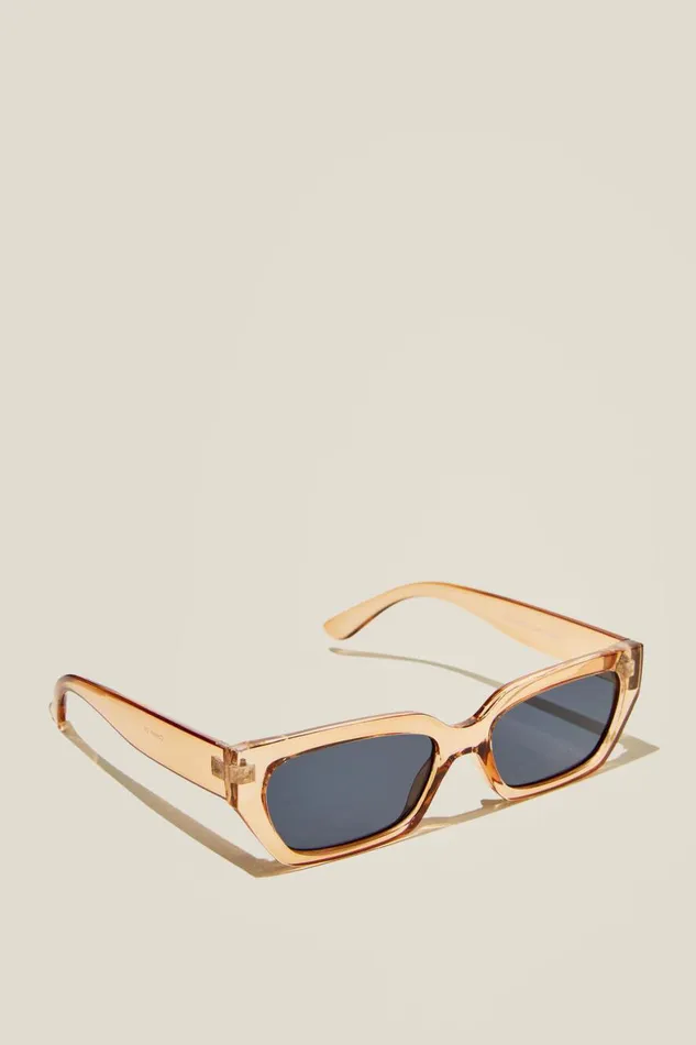 Men Sunglasses Cotton On The Razor Sunglasses Sand Crystalgrey