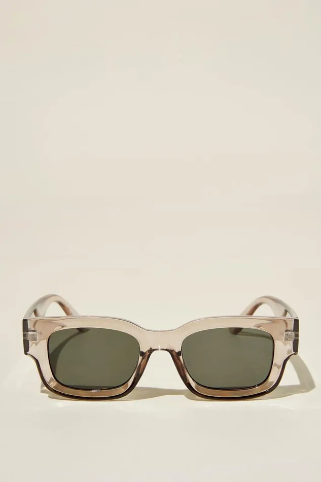 Men Sunglasses Cotton On The Relax Sunglasses Cola Crystaldark Green