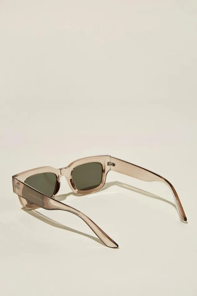Men Sunglasses Cotton On The Relax Sunglasses Cola Crystaldark Green