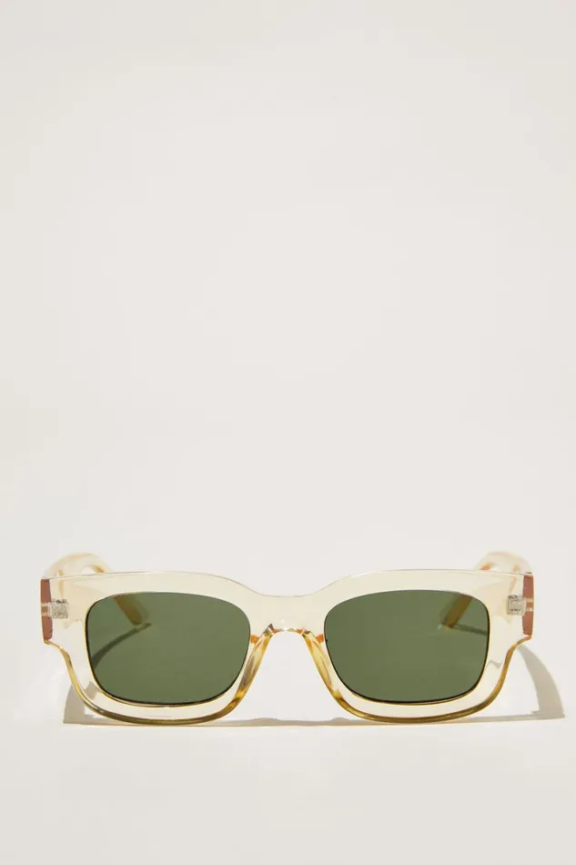 Men Sunglasses Cotton On The Relax Sunglasses Yellow Crystalgreen