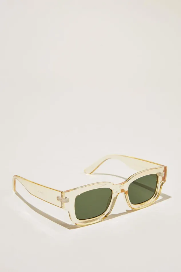 Men Sunglasses Cotton On The Relax Sunglasses Yellow Crystalgreen