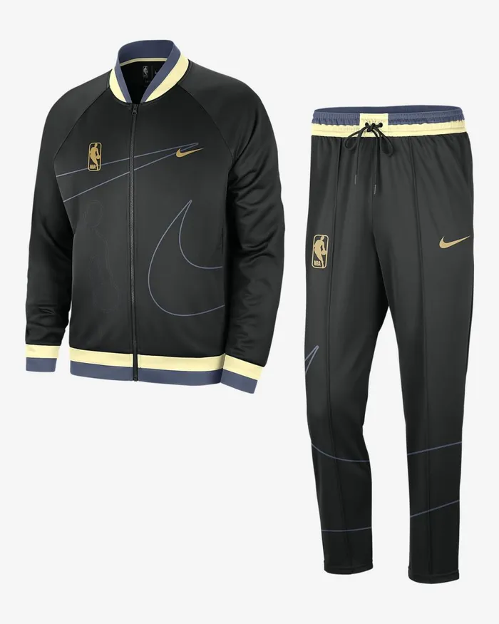 Men Team 31 Starting 5 Blackdiffused Bluealabaster Nike Tracksuits