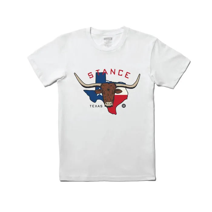 Men Texas TShirt White Stance Graphics
