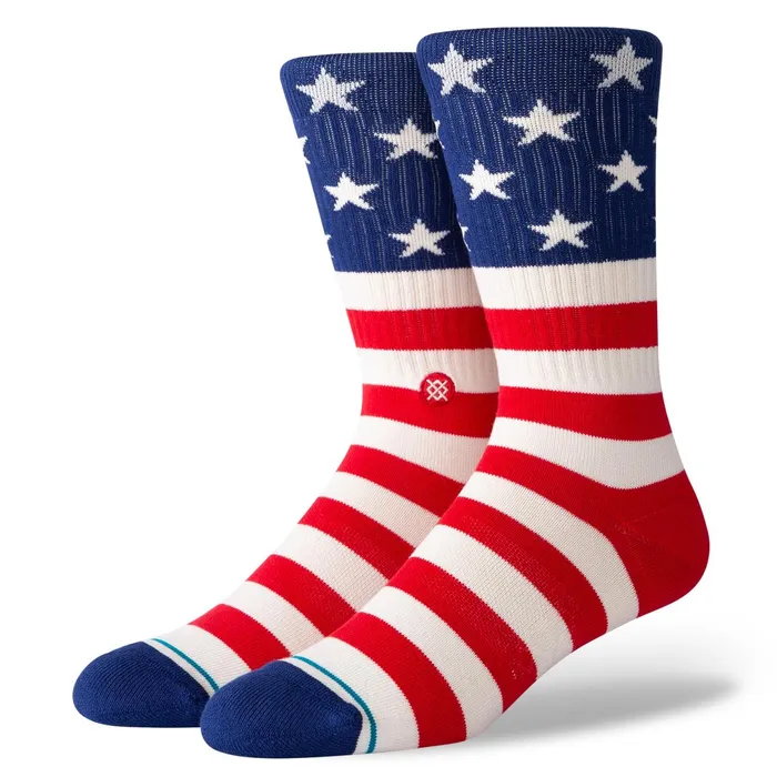 Men The Fourth Crew Socks Red Stance Crew