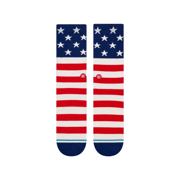 Men The Fourth Crew Socks Red Stance Crew