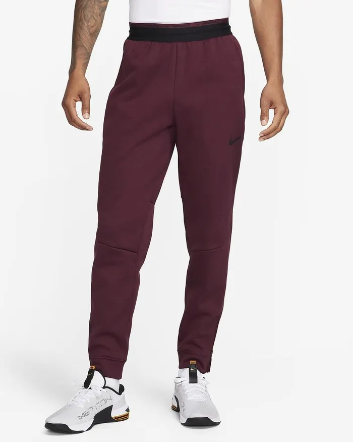 Men Therma Sphere Night Maroonblack Nike Trousers And Tights