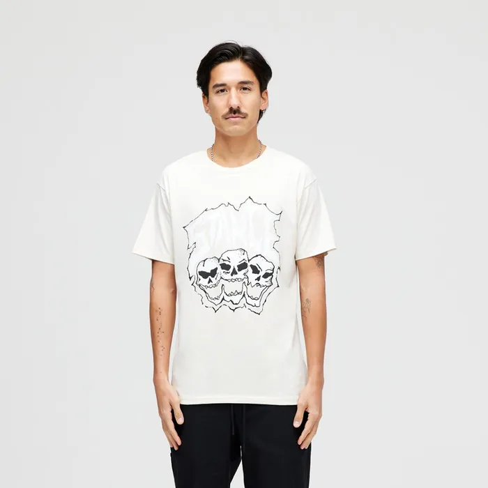 Men Triple Threat TShirt Vintagewhite Stance Graphics