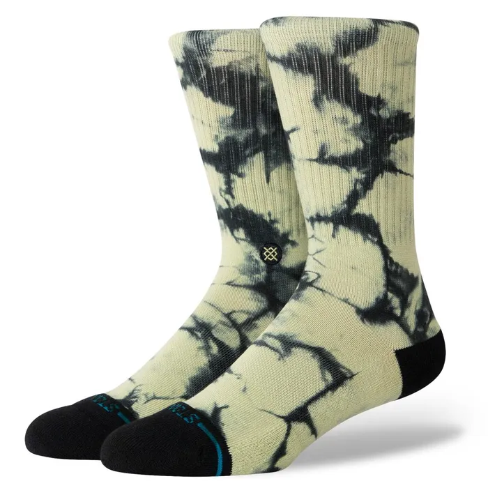 Men Well Worn Crew Socks Greenblack Stance Crew