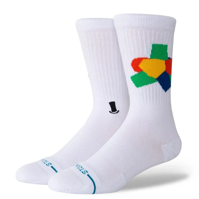 Men Willy Wonka By Jay Howell Crew Socks Everlasting 8211 White Stance Crew