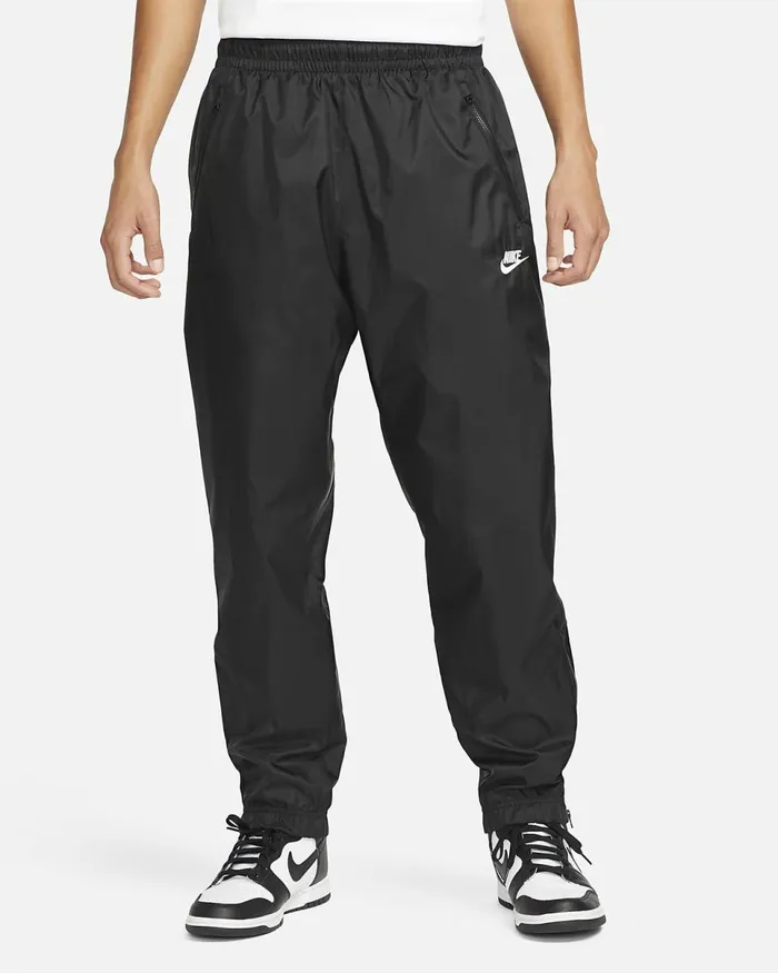 Men Windrunner Blackblackwhite Nike Trousers And Tights