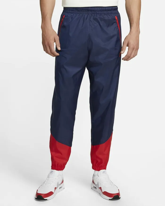 Men Windrunner Midnight Navyuniversity Reduniversity Red Nike Trousers And Tights