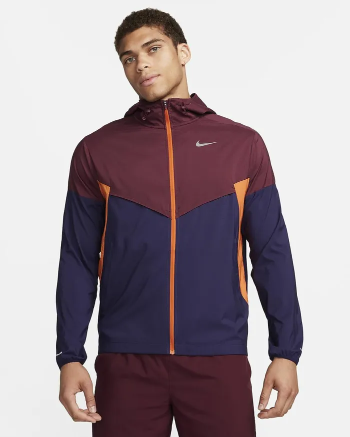 Men Windrunner Night Maroonpurple Inkcampfire Orange Nike Jackets