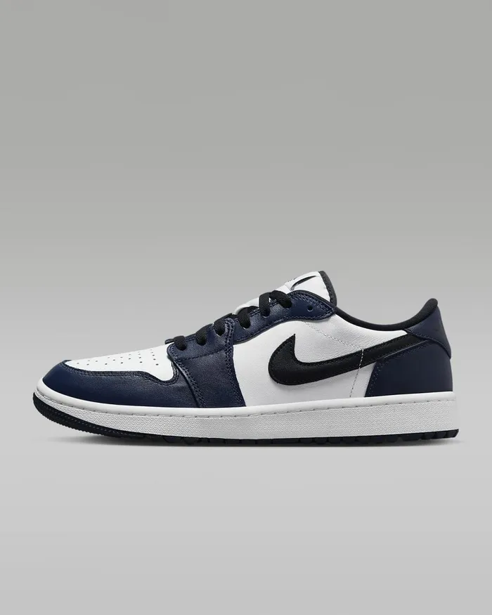 MenWomen Air Jordan 1 Low G Whitemidnight Navyblack Nike Jordan