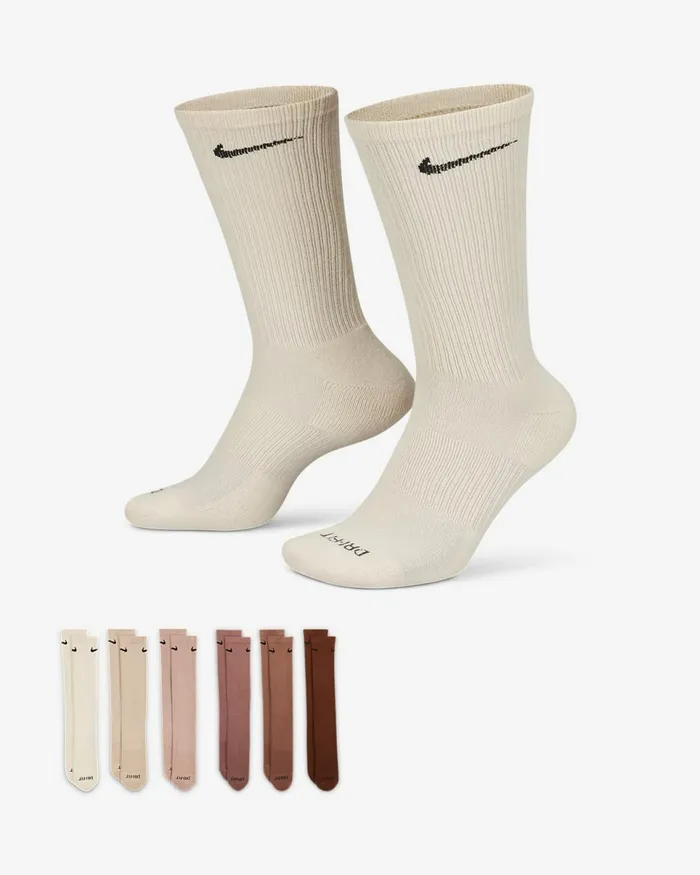 MenWomen Everyday Plus Cushioned Multicolour Nike Socks