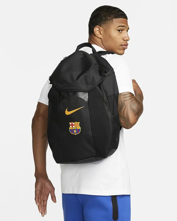 MenWomen FC Barcelona Academy Blackblackamarillo Nike Bags And Backpacks
