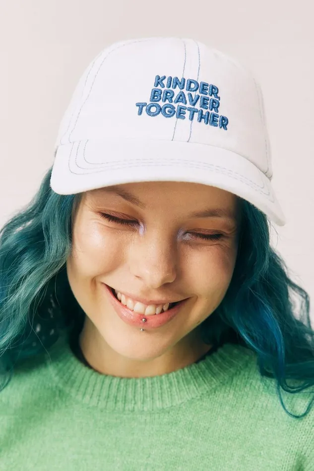 MenWomen Gifting Cotton On Born This Way Foundation Cap Vintage White