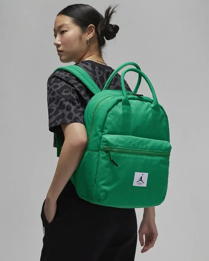 MenWomen Jordan Flight Backpack Lucky Green Nike Bags And Backpacks