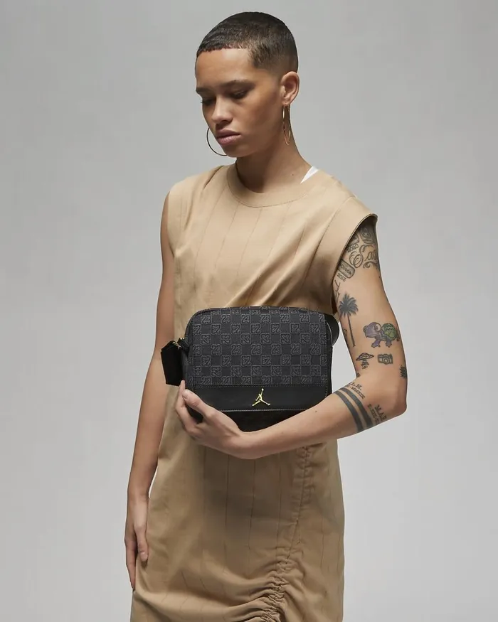 MenWomen Jordan Monogram CrossBody Black Nike Bags And Backpacks