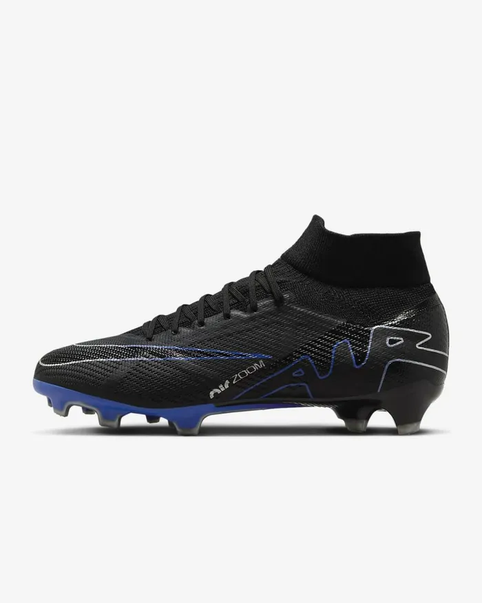 MenWomen Mercurial Superfly 9 Pro Blackhyper Royalchrome Nike Football