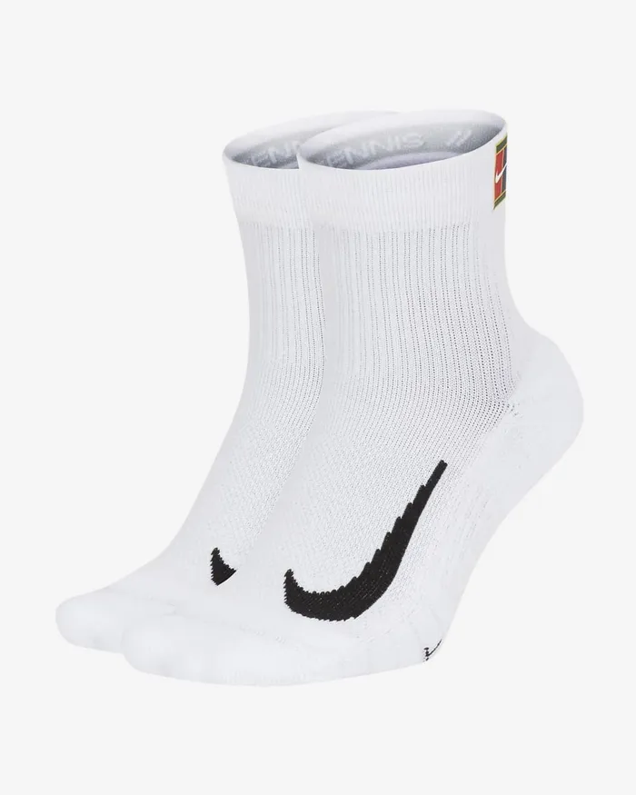 MenWomen Nikecourt Multiplier Max Whitewhite Nike Socks