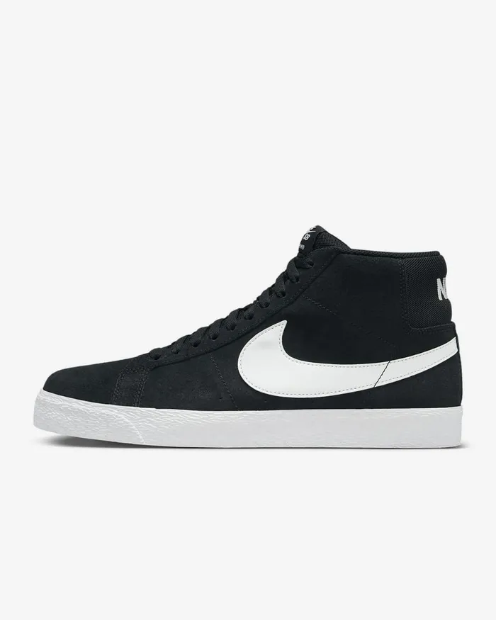 MenWomen Sb Zoom Blazer Mid Blackwhitewhitewhite Nike Lifestyle