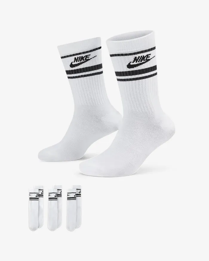 MenWomen Sportswear DriFit Everyday Essential Whiteblackblack Nike Socks