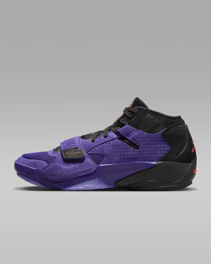 Men Zion 2 Court Purplebright Crimsonpsychic Purpleblack Nike Basketball