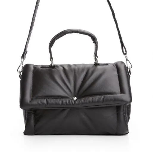 Milanobag Black Textile Women Moda In Pelle Shoulder Bags Milanobag Black Textile Women Moda In Pelle Shoulder Bags