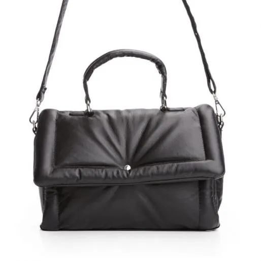 Milanobag Black Textile Women Moda In Pelle Shoulder Bags Milanobag Black Textile Women Moda In Pelle Shoulder Bags