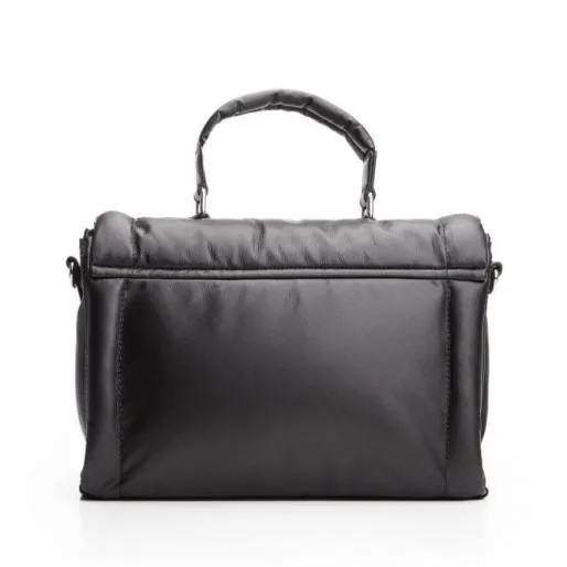 Milanobag Black Textile Women Moda In Pelle Shoulder Bags Milanobag Black Textile Women Moda In Pelle Shoulder Bags